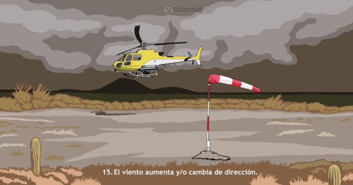 El viento puede afectar significativamente la velocidad y la dirección de la propagación del fuego. Esta Situación que Grita Cuidado muestra cómo también puede tener un impacto a los recursos de aviación de incendio, como los helicópteros.