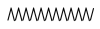 Horizontal zigzag line.