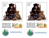 Smokey with woodland animals and burnt tree, with learn before you burn logo and Alaska DNR logo; 2 up