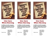 Front cover with image of vintage poster "Don't let debris fires get away