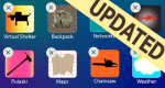 Photo displaying various phone app's relating to wildland fire with updated banner.