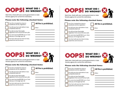 Oops what did I do wrong card, front